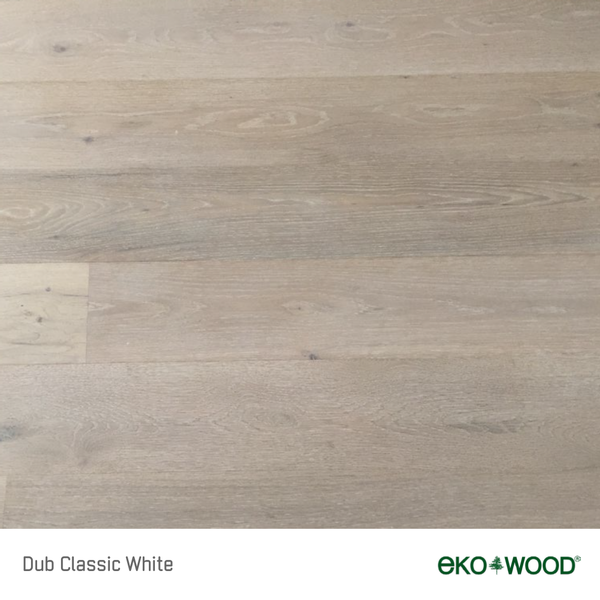 Dub Classic White – drevená podlaha